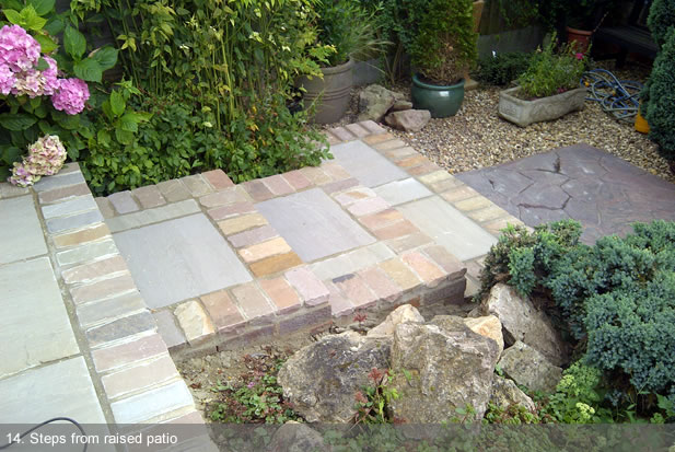 11. Autumn brown slabs patio